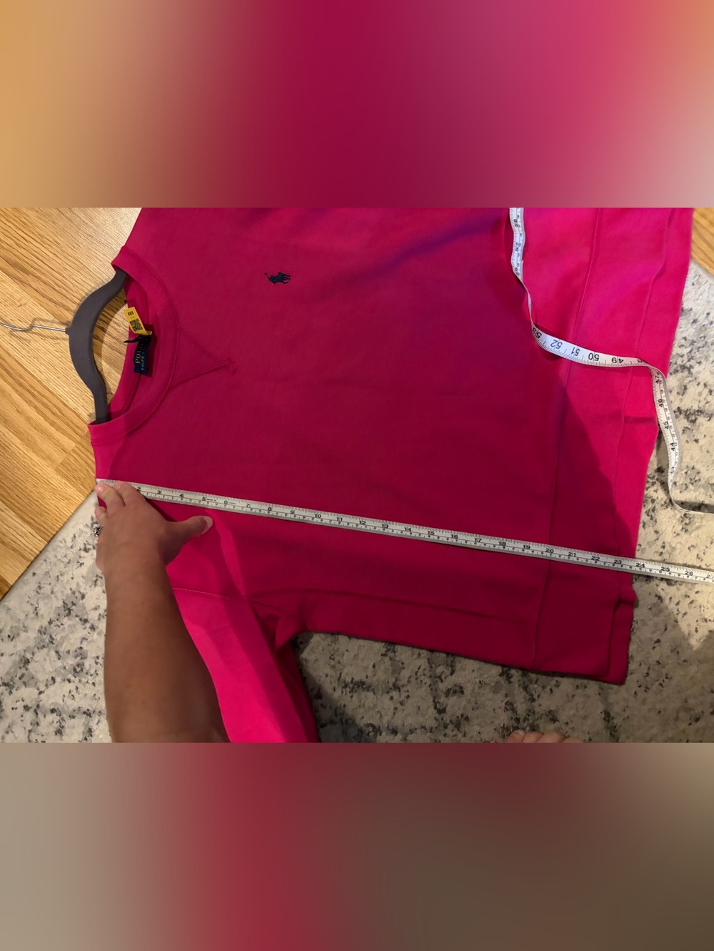 Ralph Lauren Pink Crewneck Sweatshirt Size Large L Pullover Classic - Picture 5 of 10